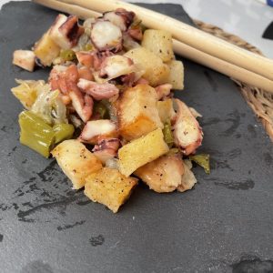 Frita de pulpo