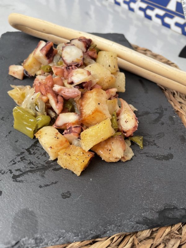 Frita de pulpo